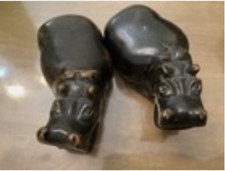Two Heavy Vintage Carved