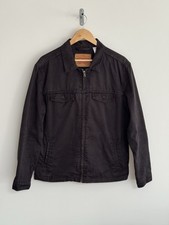 Levi’s Zip Through Denim Trucker Jean Jacket Shacket Black Medium
