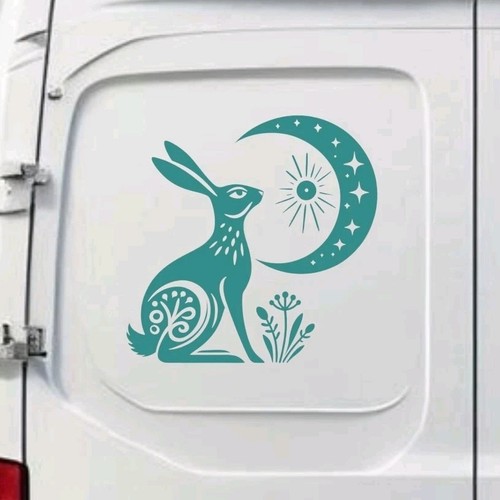 Gazing hare vinyl decal - gazing,