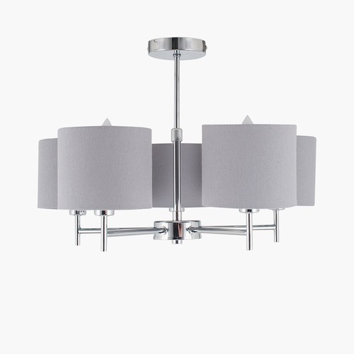 Silver pendant light with - with, 5