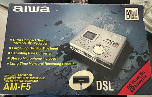 Aiwa silver minidisc - silver,