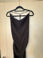 Zara Black Backless Dress Size