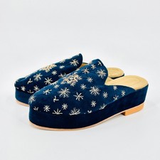 Rare handmade navy velvet - handmade,