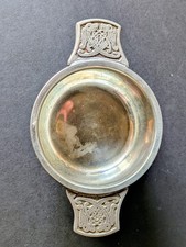 Vintage Pewter Celtic Quaich