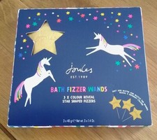 Joules Bath Fizzer Wands 3 X Colour Reveal Star Shaped Fizzers New Free P&P