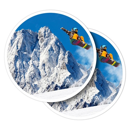 Vinyl stickers snowboard - 2x,