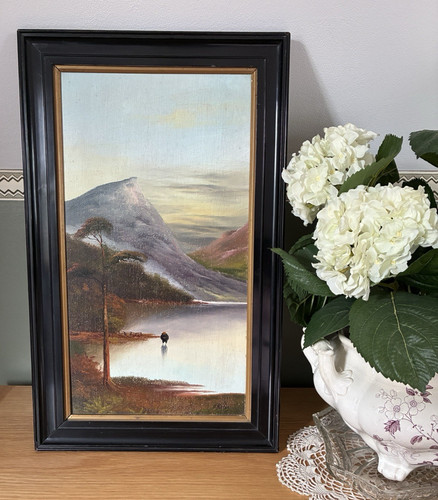 Antique framed scottish - framed,