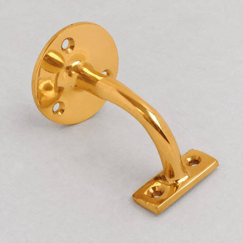 Brass handrail bracket - brass,