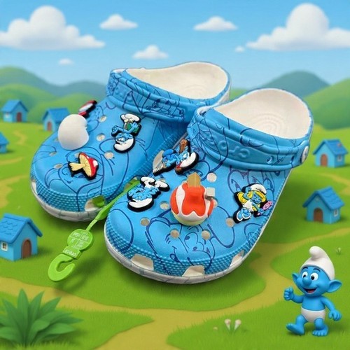 Crocs women 8 smurfs - 8,