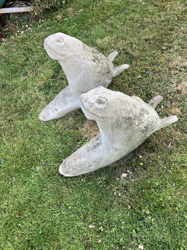Two solid concrete life size - solid,