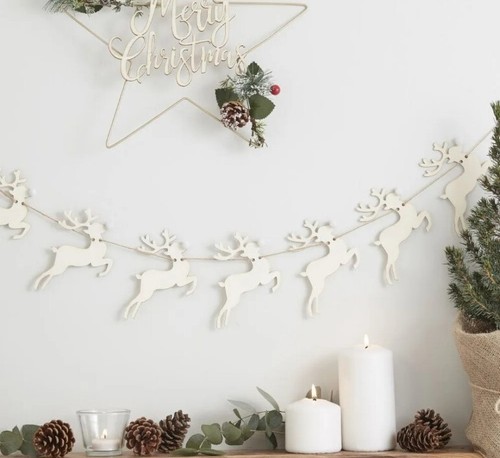 Cute wooden reindeer christmas - wooden,