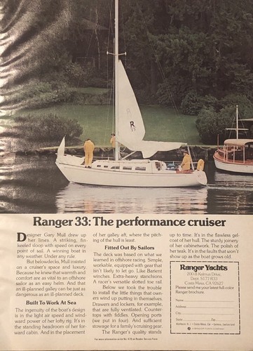 1977 ranger yacht - ranger, 33