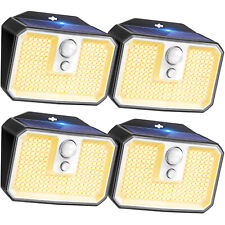 168LED Solar Powered PIR Motion Sensor Wall Lights Outdoor Garden Security Lamp