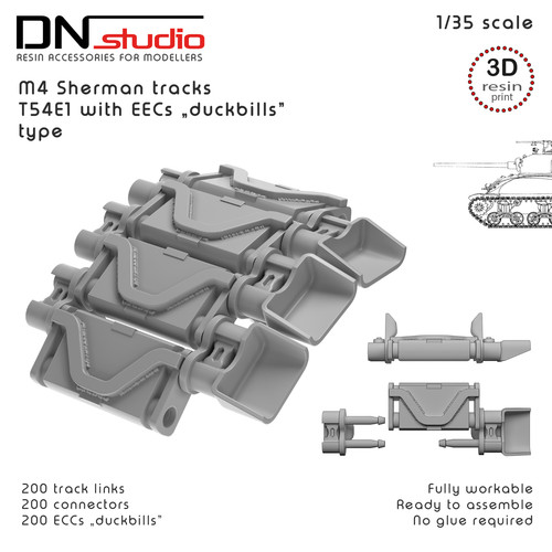 Sherman 3d printed - 1/35,