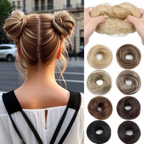 Elegant synthetic hair bun - elegant,