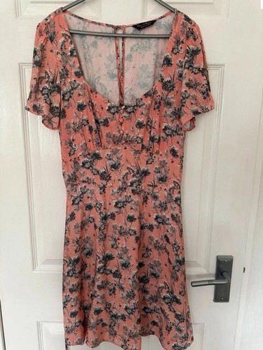 Pretty peach tea dress - , with