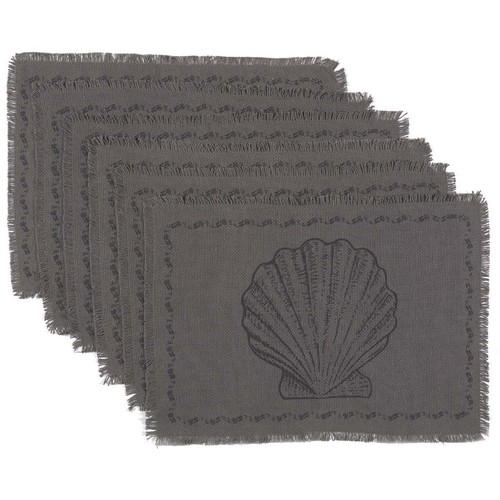 Placemats sandy grey burlap - placemats,