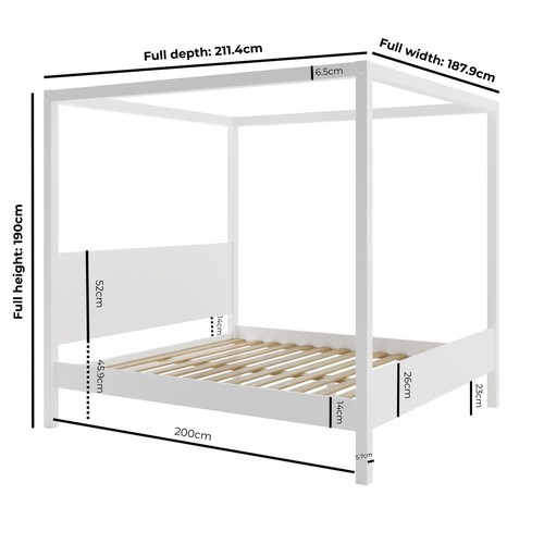 Super king four poster - super, bed