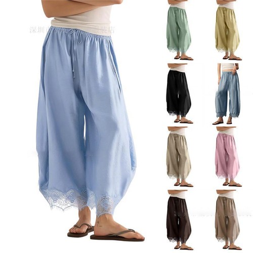 Ladies palazzo trousers - palazzo, womens