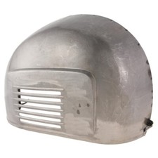 VESPA SS180 FACTORY PRESSED STEEL ENGINE SIDE PANEL WITH A SLIGHTLY SMALL DENT