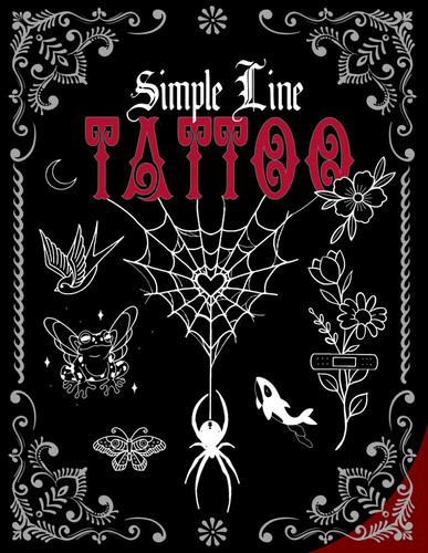 Simple line tattoo design - line,