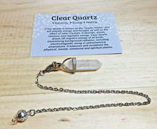 Quartz crystal point pendulum - quartz,