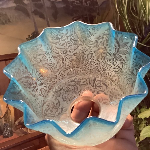 Vintage blue fade floral - vintage,