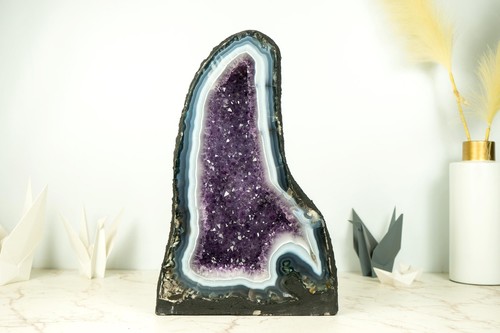 Natural agate and amethyst - natural,