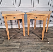 Maple Veneer Bedside Tables