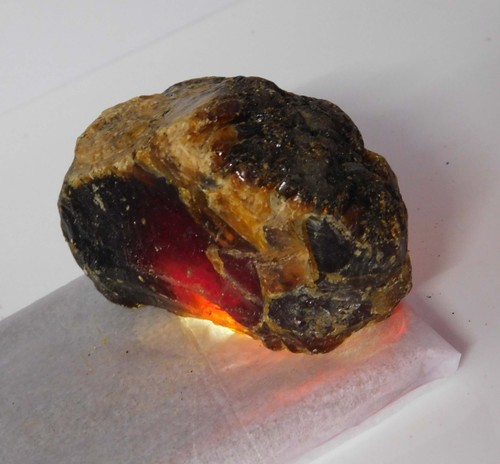 Natural orange amber certified - natural,