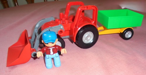 Lego duplo tractor - tractor,, trailer