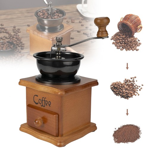 Manual coffee grinder wood - manual,