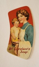 Very rare vintage/antique Dr. Lovelace's Soap advertising bookmark/bookmarker 