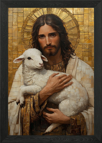 Jesus and the - , framed
