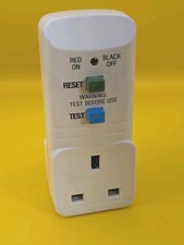 RCD Mains Safety Adapter 3Pin, 13AMP Circuit Breaker Pack Qty 1