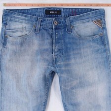 Mens Replay M983 WAITOM Slim Straight Blue Jeans W33 W34 L32