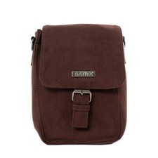 Hemp Eco Gorgeous Shoulder Bag by Sativa Bags-Dark Brown