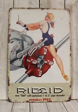Ridgid Tools Tin Sign Sexy