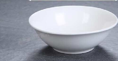 White porcelain serving bowl - white,
