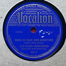 JAZZ: FLETCHER HENDERSON & HIS ORCH.  Rose Room Vocalion 78 E+!