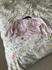 Phase Eight Crop Cardigan Top/Bolero  Size 12 baby pink VGC