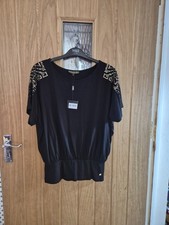 Elegant Black Biba Top