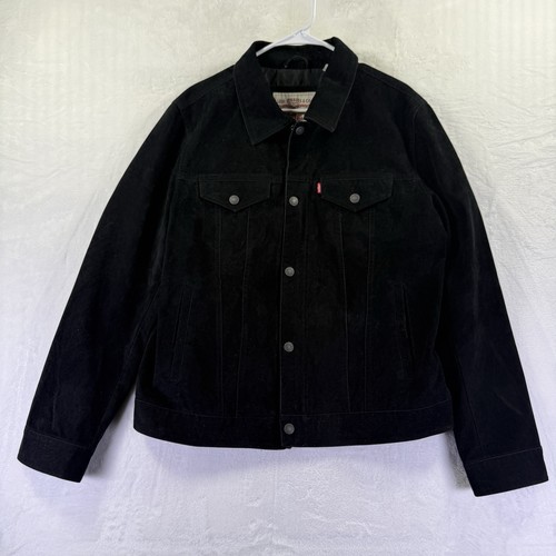 Levis faux suede trucker - suede,