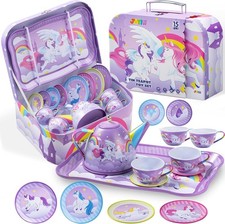 JOYIN Purple Unicorn Tea Set