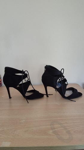Black lace shoes - black,