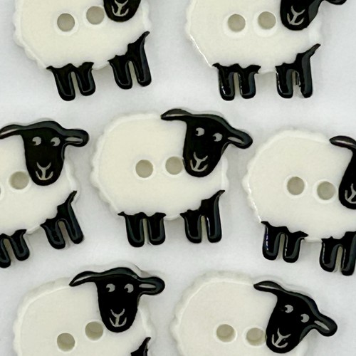 Sheep buttons 16mm hole - sheep, 2