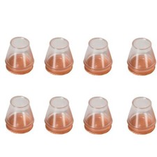 8pcs Chair Leg Floor Protector Round Chair Feet Cover Silicone Non-Slip Leg Caps