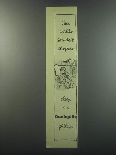 1955 dunlop dunlopillo - 1955, pillows