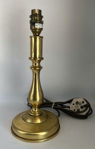 Vintage brass table lamp - brass, desk