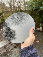 Black obsidian scrying mirror - black,